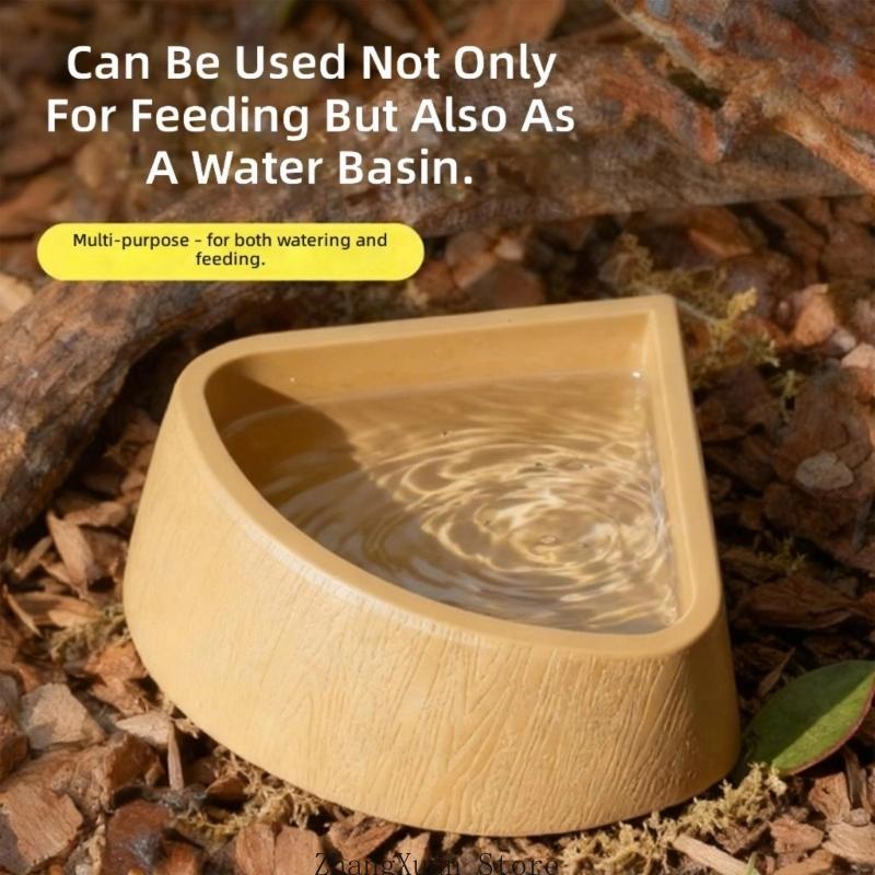 Water Dish Reptile - สัตว์เลื้อยคลานชาม Terrarium Feeding Worm จานสัตว์เลื้อยคลาน Mealworm