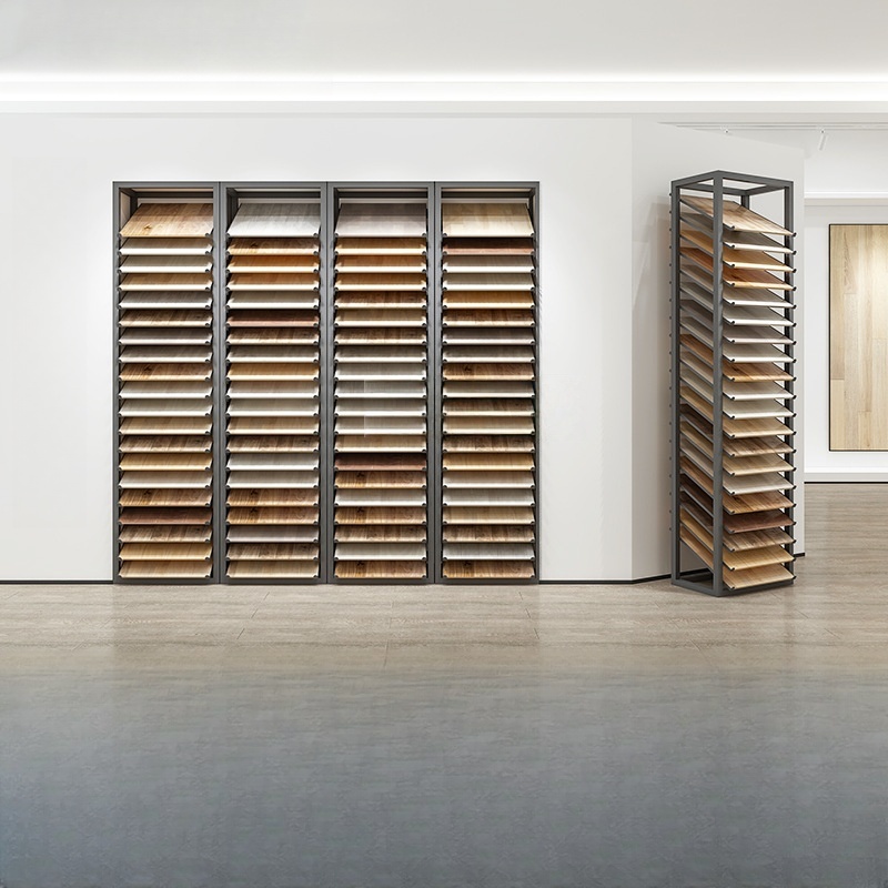 Ceramic Tile Floor - ชั้นวางโชว์พื้นไม้และกระเบื้องเซรามิกที่เป็นมิตรต่อสิ่งแวดล้อม ดีไซน์ทันสมัย โครงสร้างโลหะ แบบตั้งพื้น จำหน่ายตรงจากโรงงาน