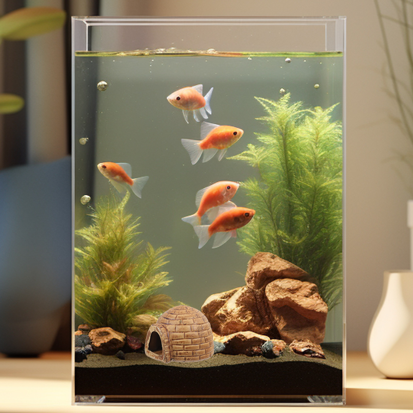 ที่หลบซ่อนปลาในตู้ปลาเซรามิกคุ - Hide Cave Ceramic บทวิจารณ์และราคา