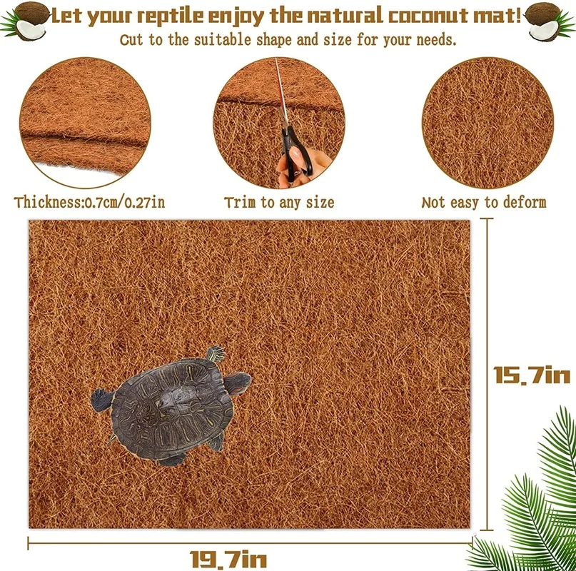 พรมปูพื้นสำหรับสัตว์เลื้อยคลาน - Substrate Coconut Fiber บทวิจารณ์และราคา